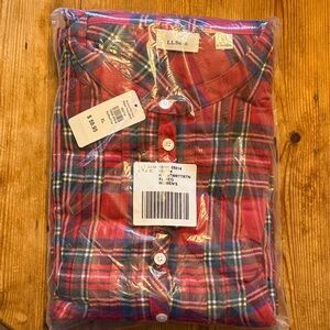 LL Bean flannel nightgown NEW